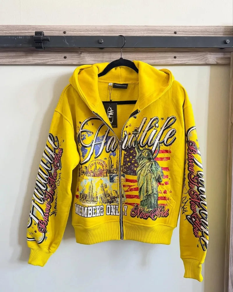 Retro Zipper Hoodie