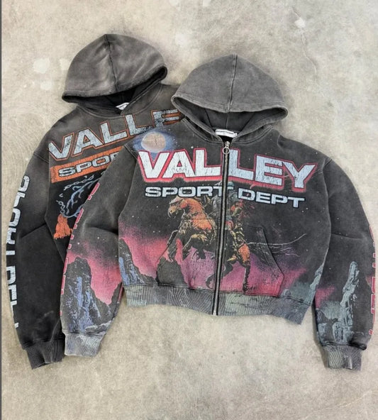 Y2K Retro Zipper Hoodie
