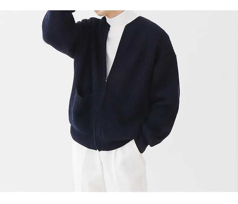 Men Zipper Sweater