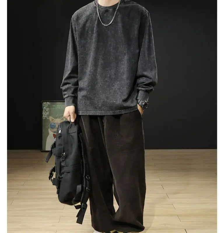 Vintage Washed Cotton Sweatshirt