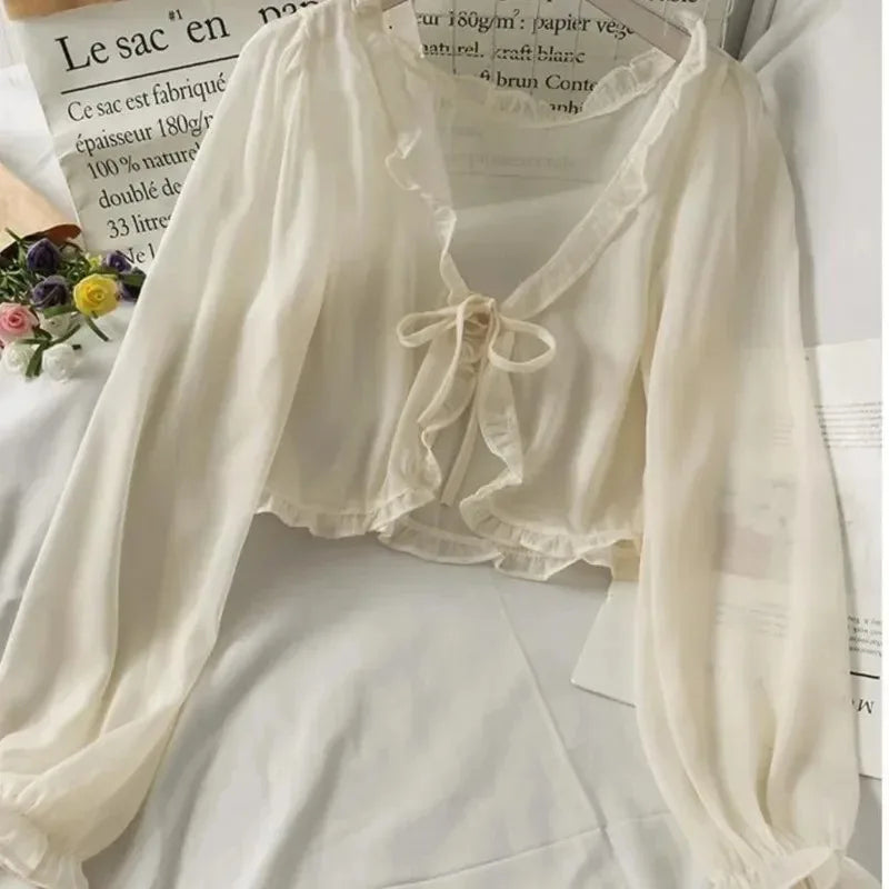 Women’s Lace Bow Top