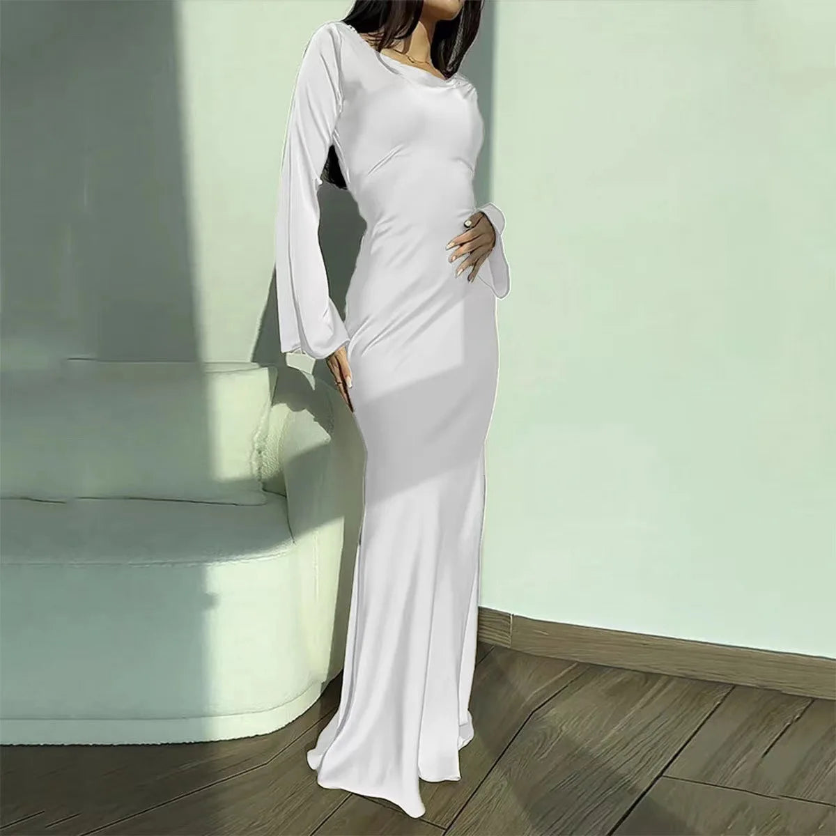 Round Neck Long Dress