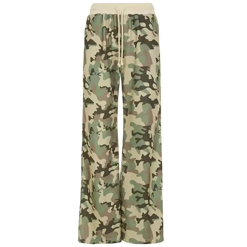Women Camouflage Two-Piece Set