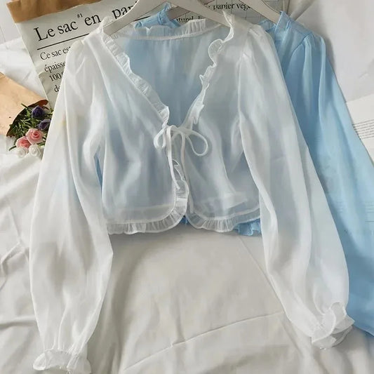 Women’s Lace Bow Top