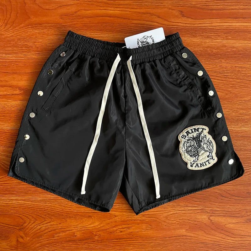 Unisex Embroidered Sports Shorts