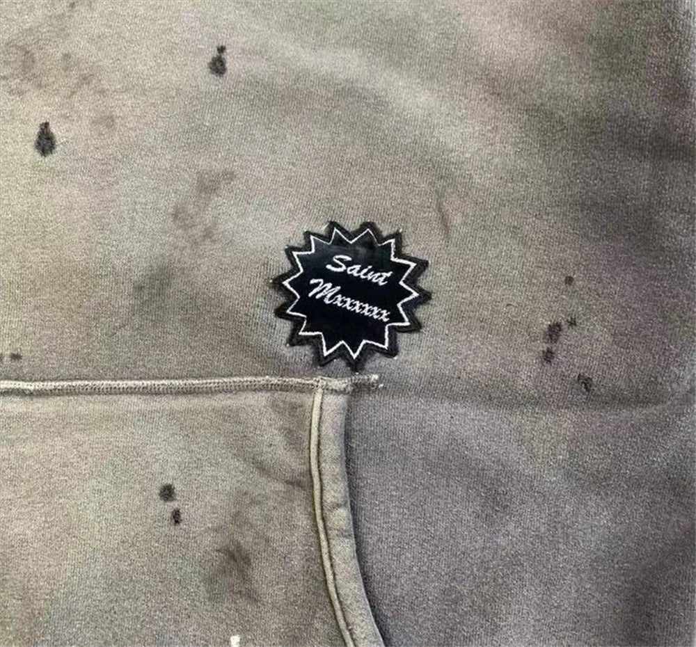 Broken Hole Pullover Hoodie