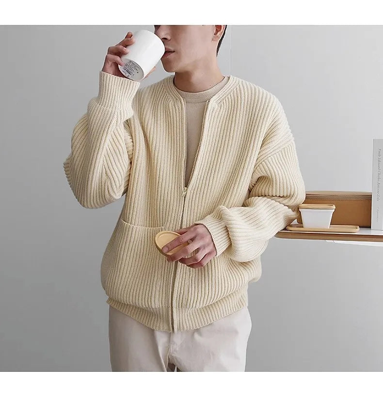 Men Zipper Sweater
