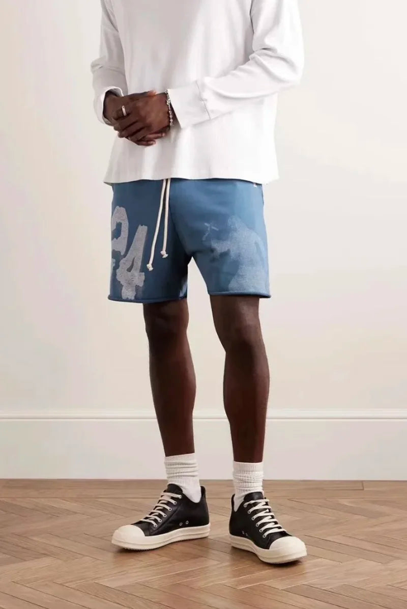 Retro Loose Drawstring Shorts