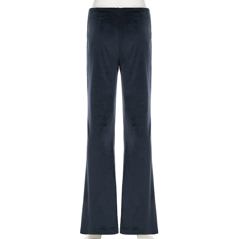 Retro Drawstring Flare Pants