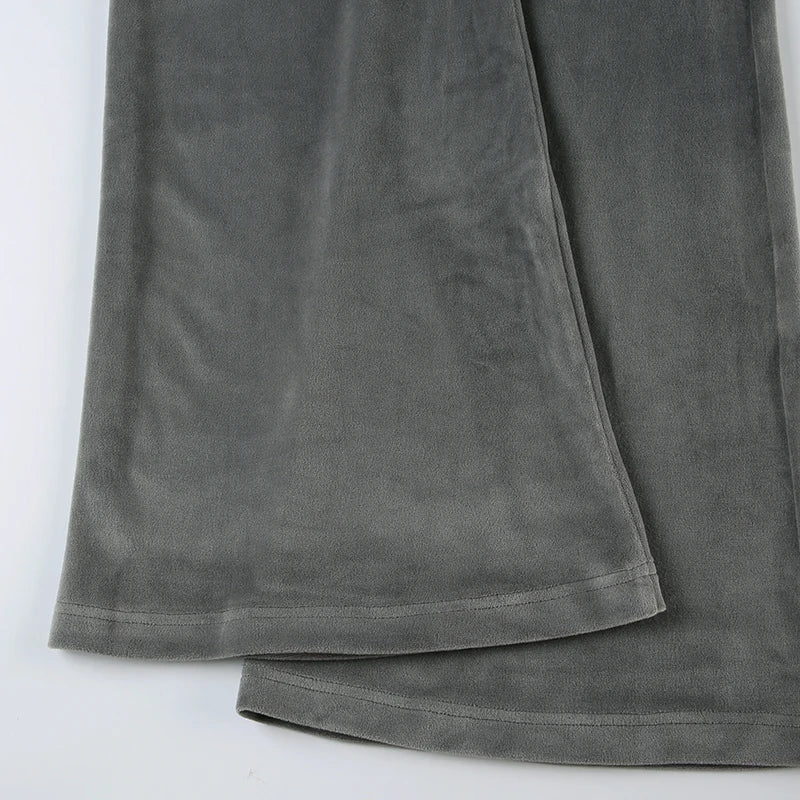 Retro Drawstring Flare Pants