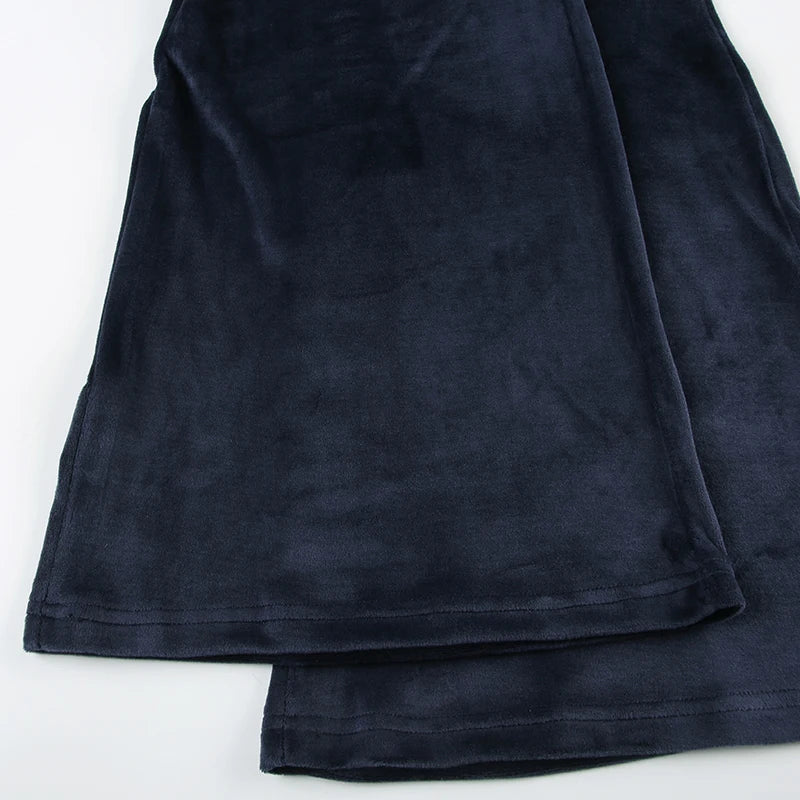 Retro Drawstring Flare Pants