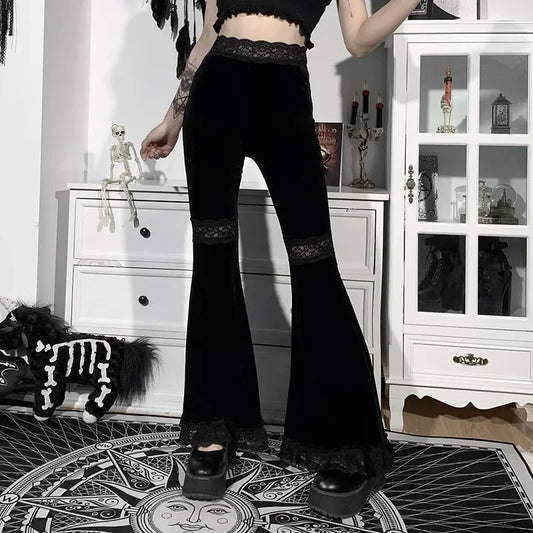 Flared Velvet Pants
