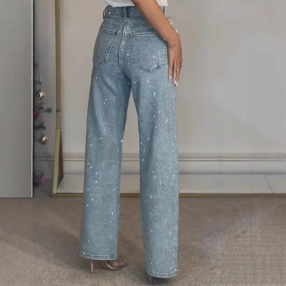 Women’s High Waist Pearl Jeans