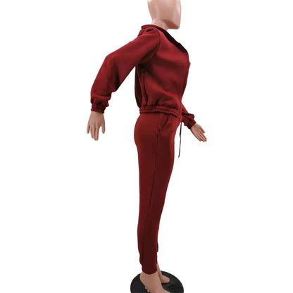 Women Sportswear Fleece Set
