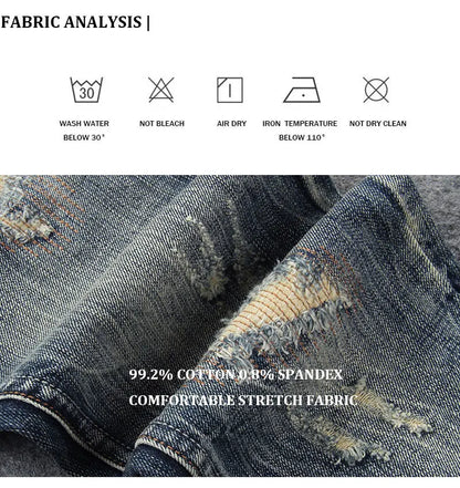 Men’s Retro Ripped Jeans