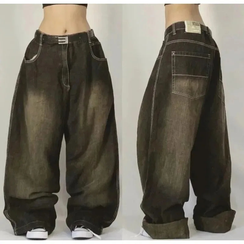 Y2K Vintage Baggy Cargo Jeans