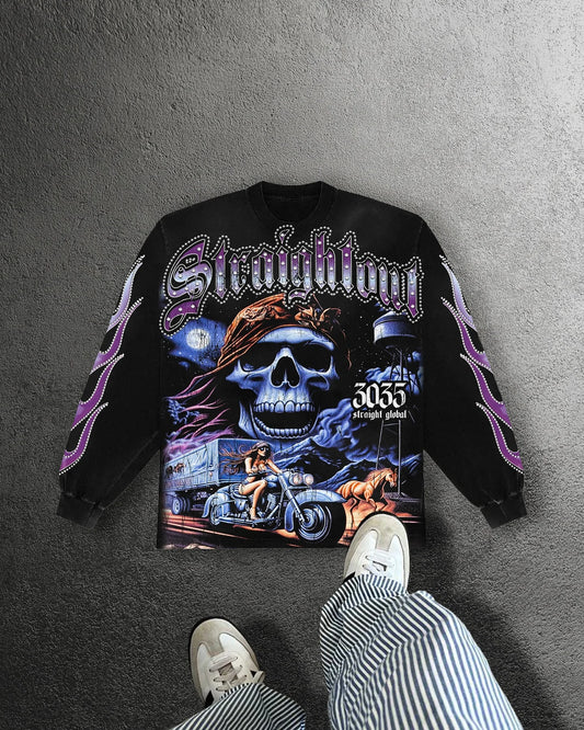 Skull Graphic Long Sleeve Tee
