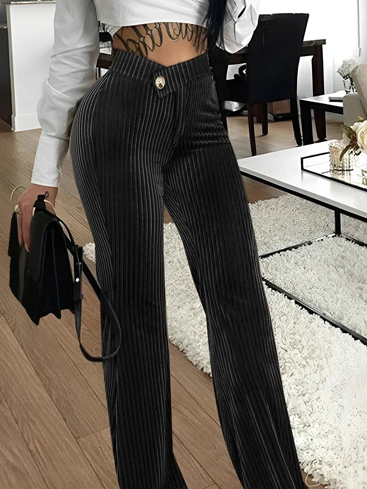 Corduroy Wide Pants