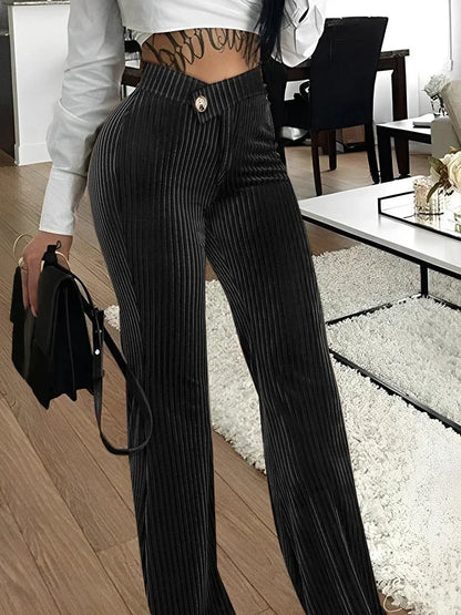 Corduroy Wide Pants