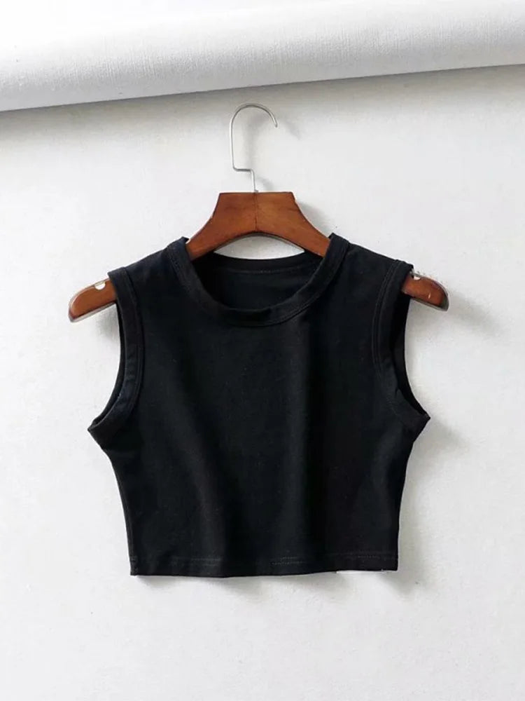 Vintage Crop Sleeveless Top