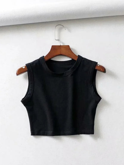 Vintage Crop Sleeveless Top