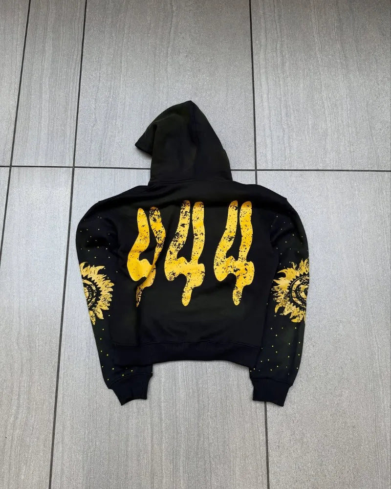 Y2K Hip-Hop Hoodie Set