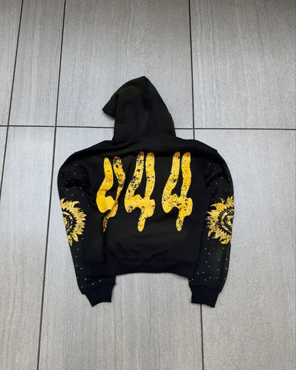 Y2K Hip-Hop Hoodie Set