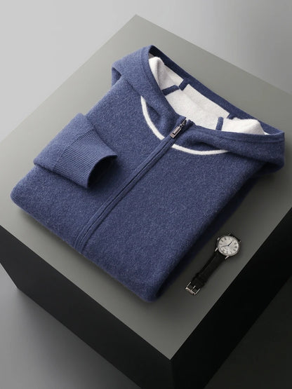 Cashmere Zipper Hoodie Set