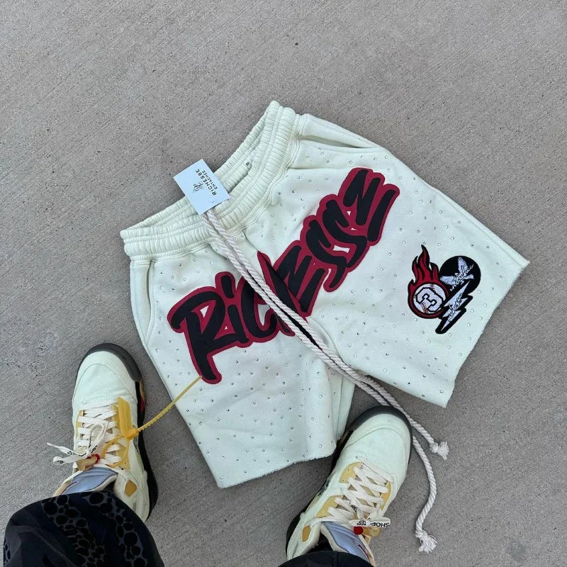 Rhinestone Basketball Shorts