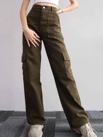 Y2K Wide Leg Cargo Streetwear Pants