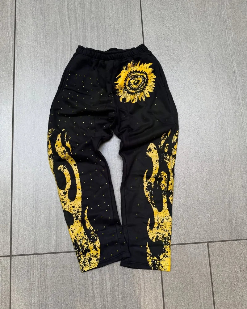 Y2K Hip-Hop Hoodie Set