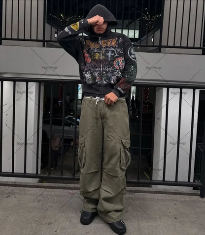 Retro Street Hip-Hop Hoodie