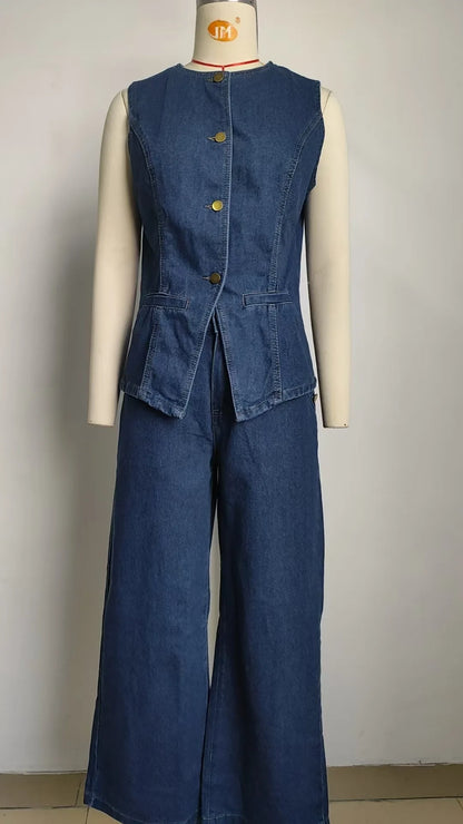Two-Piece Vest Set