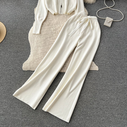Casual Zipper Two-Piece Set
