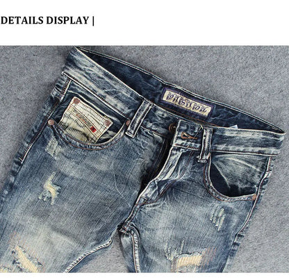 Men’s Retro Ripped Jeans