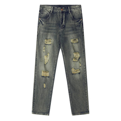 Men’s Y2K Ripped Distressed Jeans