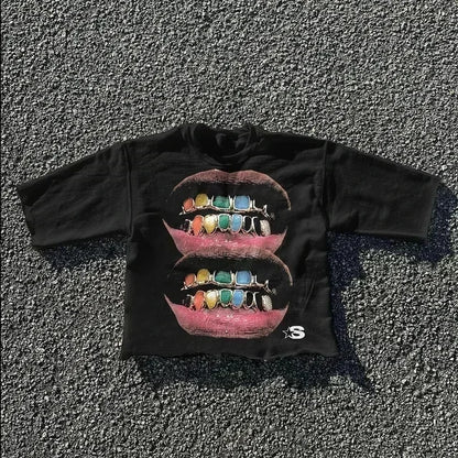 Hip-Hop graphic Print Tee