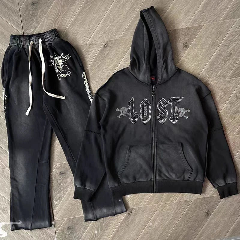 Skull Hoodie Set