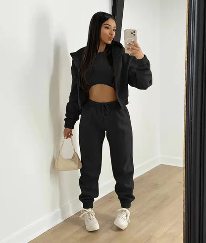 Women Sportswear Fleece Set