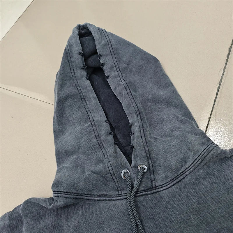 Vintage Ink Splatter Washed Hoodie