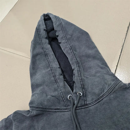 Vintage Ink Splatter Washed Hoodie