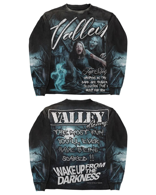 Ghost Graphic Long Sleeve Top
