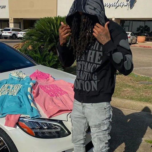 Y2K High Street Zipper Hoodie