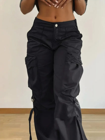 Chic Women’s Cargo Big Pocket Trousers