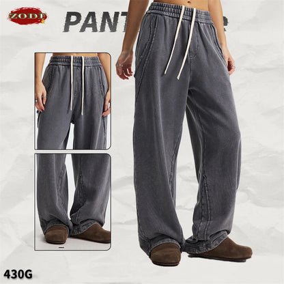 Retro Distressed Washed Sweatpants