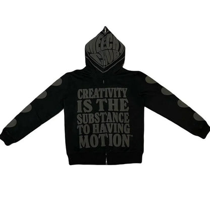 Y2K High Street Zipper Hoodie
