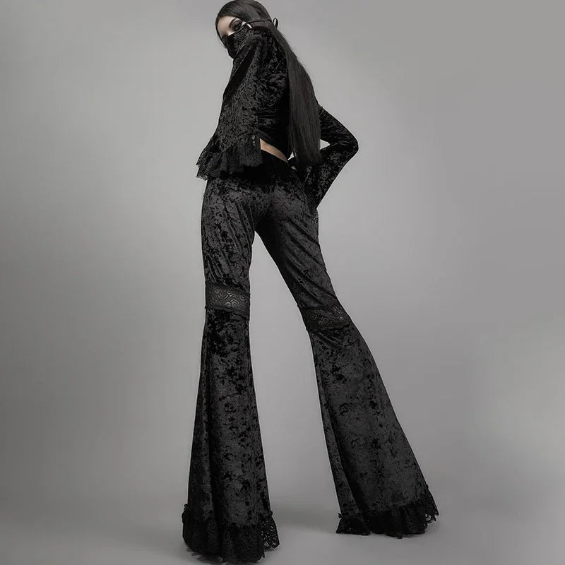 Flared Velvet Pants