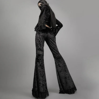 Flared Velvet Pants