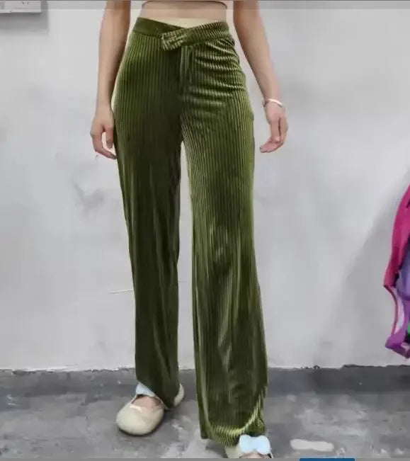 Corduroy Wide Pants