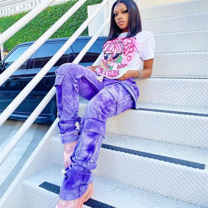 Tie-Dye Cargo Pants